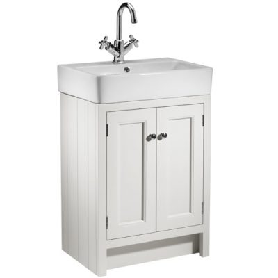 Hampton 600mm countertop unit chalk white HAM550B.CW